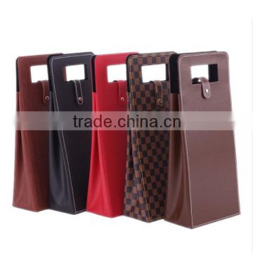 Wholesale High Quality Leather Wine Bag for a Bottle