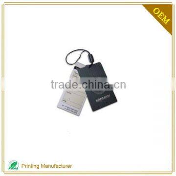 OEM Plastic Label Hang Recycled Paper Hang Tag Printing