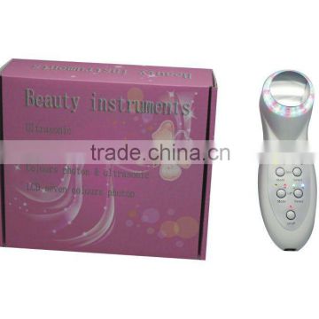 Portable 7 Colour facial skin care Photon Ultrasonic device