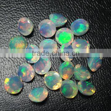 Fire Opal, Facetd Natural Round Cut Opal