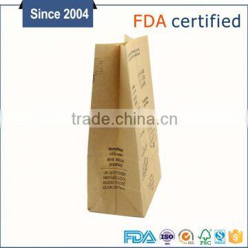 Flat Bottom Food Kraft Paper Bag for Bread Packing photo-5