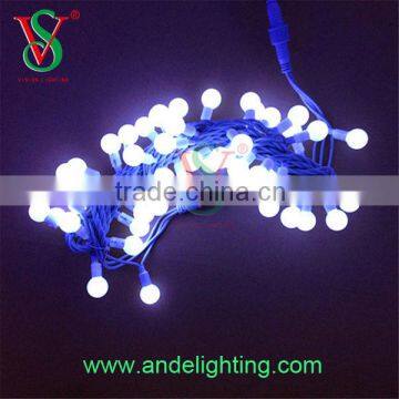 Zhiongshan manufacturer Purple color street decoration led string ball light