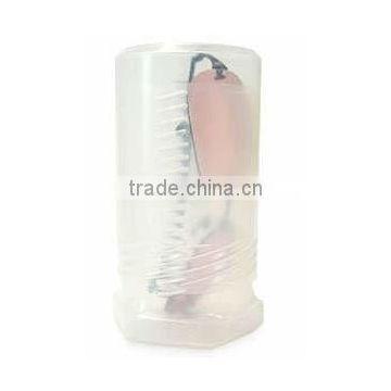 transparent round plastic packaging box DP