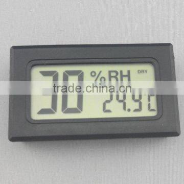 Digital LCD mini thermo hygrometer dry wet