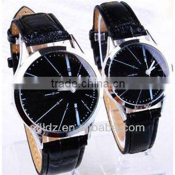 Fashion casual style couple watch hot selling leather bracelet watch