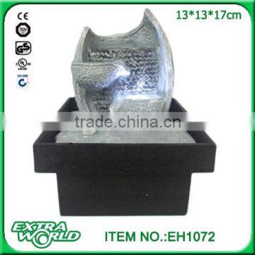polyresin indoor small battery operated water fountain