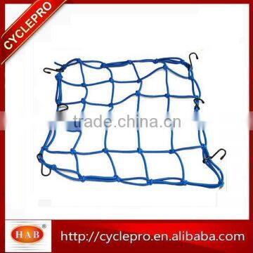 Elastic Motorcycle Luggage Net with plastic hooks Cargo Nets Bungee Cord Net