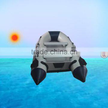 250cm Inflatable PVC Boat With Aluminum Floor for Fishing, Sports, Rescue Use