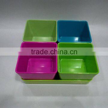 melamine bowl with tray;melamine bowl;melamine dinnerware