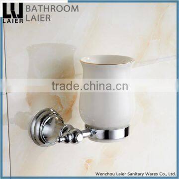 Furniture Zinc Alloy Chrome Finishing Bathroom Accessories Wall Mounted Tumbler Holder