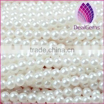 whole sale colorful 3mm --14mm immitation pearl ABS round plastic beads chain for Jewelry christmas