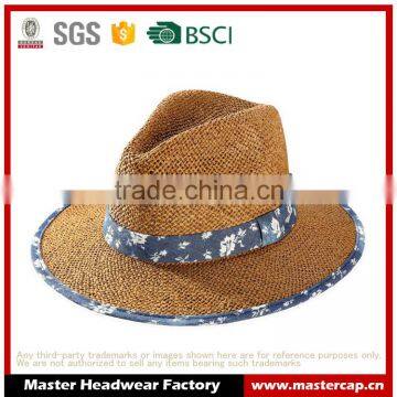 Packable straw original panama hat Fashion panama hat