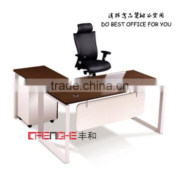 L Shape Wood Panel Design Office Desk/ Table Office Furniture