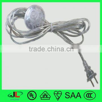 China 2 pin AC power electrical plug CCC ISO standard plug with foot switch