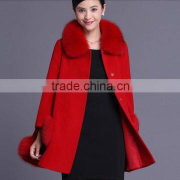 Women 100% cashmere winter coat