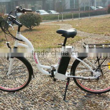 2014 newest green female city electric bike EN15194