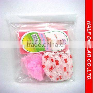 3pcs bath set/bath sponge &Shower cap