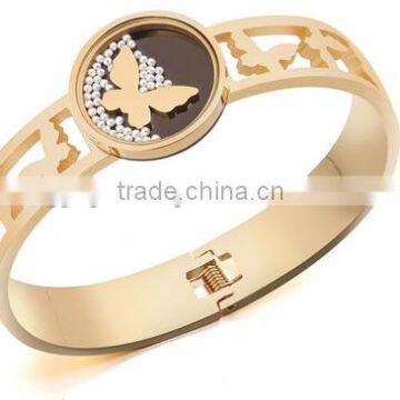 Fashion Jewelry Stainless Steel Butterfly Bangle