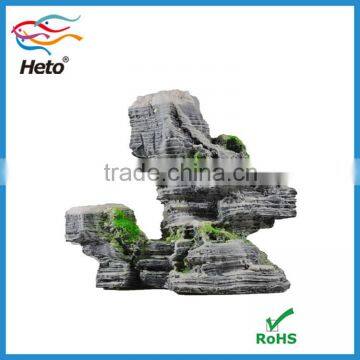 Factory wholesale eco-friendly artificial waterfall decorative aquarium resin rocks for sale