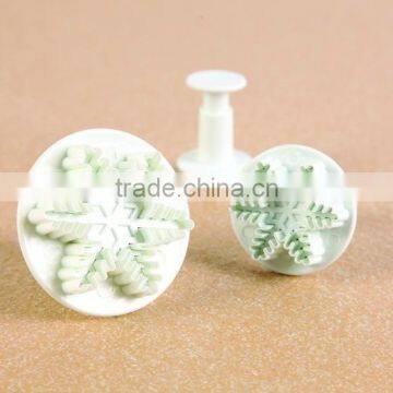 3pcs snowflake plunger cutter