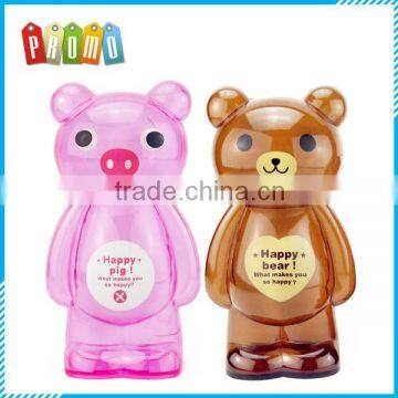 cute PS plastic aminal bank bear bank