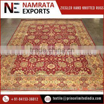 2016 New Design Hand Knotted Ziegler Wool Rug for Sale