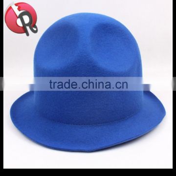 new style fashion wool felt blue top hat