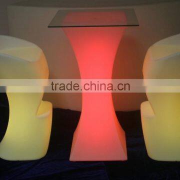 reinforcing bar LED hard plastic furniture sports bar chairs