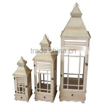 Hot Selling Antique Wooden Lantern With Drawer photo-3