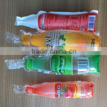 180ml bottle shape plastic bag filling and sealing machine for grape juice