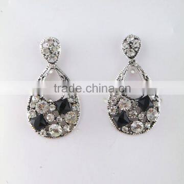 Female hollow crystal korea earring wholesale