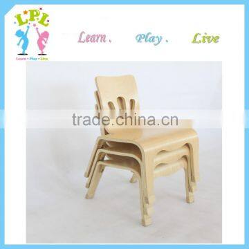 Kindergarten furniture Bent wood for 3-12 years old kids school chair