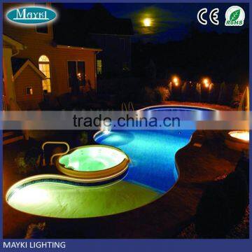 Polymer material 10mm solid core side glow fiber optic cable for swimming pool