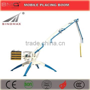 mobile hydraulic concrete placing boom