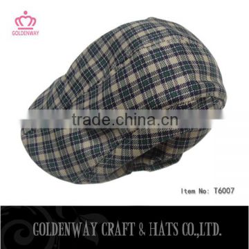 Fashion Plaid Kids Ivy Cap For Baby Girls