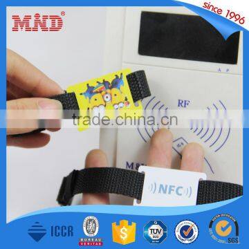 MDWW06 RFID ISO 18000-6C UHF fabric party wristbands woven wristbands