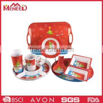 16pcs houseware melamine christmas dinner set