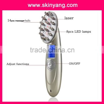 skinyang magic Hair Beauty Care High Frequency Electric Vibration Hair Regrowth Laser Massager Comb For Hair Loss Treatment