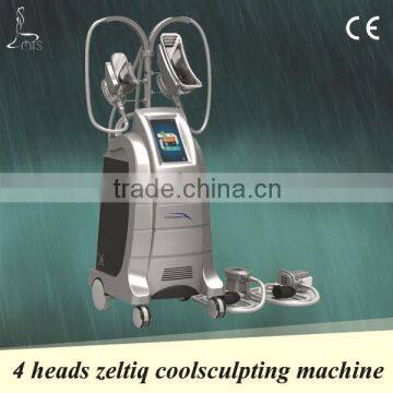 cryo slimming machine,4 heads&2 can be used at one time,reduce 26% fat in treatment area