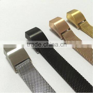 High Quality Gold Black Sliver Milanese Stainless Steel Watch Band Strap Bracelet For Fitbit Alta Tracker Watch Accessories