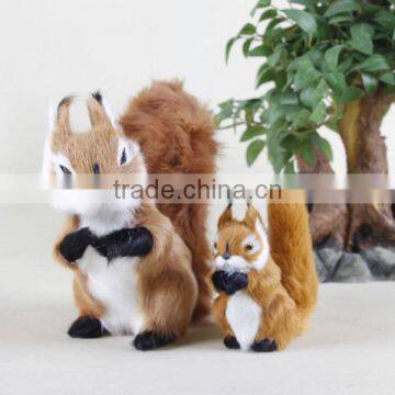 Personalized Custom Plastic Life Size Squirrel Squeak Toy Figurine photo-3