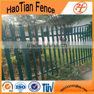 high security galvanized and pvc coated steel palisade fencing