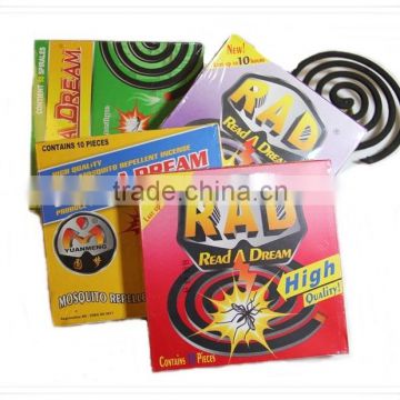 China Chemicals Factory Wholesale price Long Effective Smokeless New High Quality Mosquito Repellent Coil