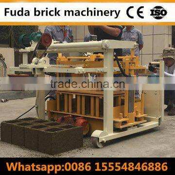 QT40-3A movable cement hollow block machine egg layer block machine