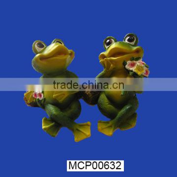 Home Decorative Counple Frogs Resin Frog Figurine