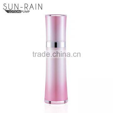 Sun-rain Hot Stamping Screen Printing PMMA Materia Airless Lotion Spray Bottle photo-3