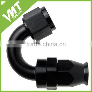 aluminum 6an 150 degree gas line ptfe hose ends