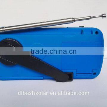 Emergency Solar Hand Crank Dynamo AM/FM/NOAA Weather Radio, Flashlight, Reading LED Light, Cell Phone Charger w/ USB Adaptor photo-2