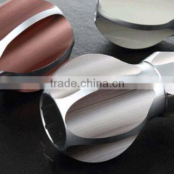 oem manufacturing decorative curtain rod aluminium extrusion end cap