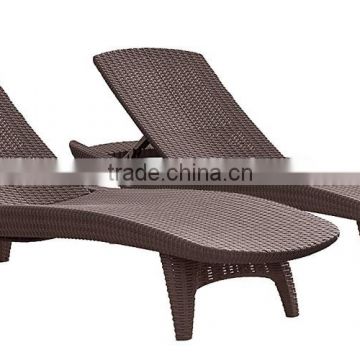 2 piece outdoor garden patio pool rattan wicker sun lounge bed chair furniture